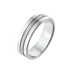 ZILVEREN RELATIERING -AMORIO- a309 - 6 mm - zonder steen - 10069051