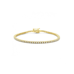 14k GG TENNISARMBAND MET 2ct G-SI LABGROWN DIAMANTEN 3,3mm 17,5cm - 10069130