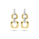 14k BICOLOR OORHANGERS MET DIAM.11ct H-Si 24x9.5mm - 1007346