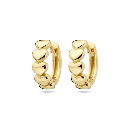 14k GG HARTJES CREOLEN 12,5x4mm - 10067399