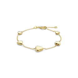 14k GG HARTJES ARMBAND RONDANKER 1,5mm 17-19cm - 10067397