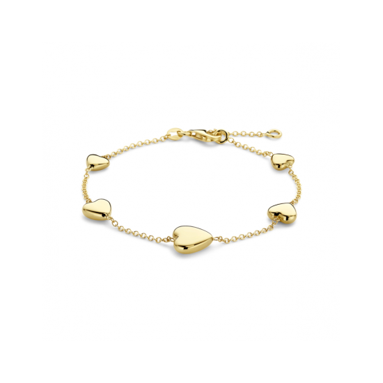 14k GG HARTJES ARMBAND RONDANKER 1,5mm 17-19cm - 10067397