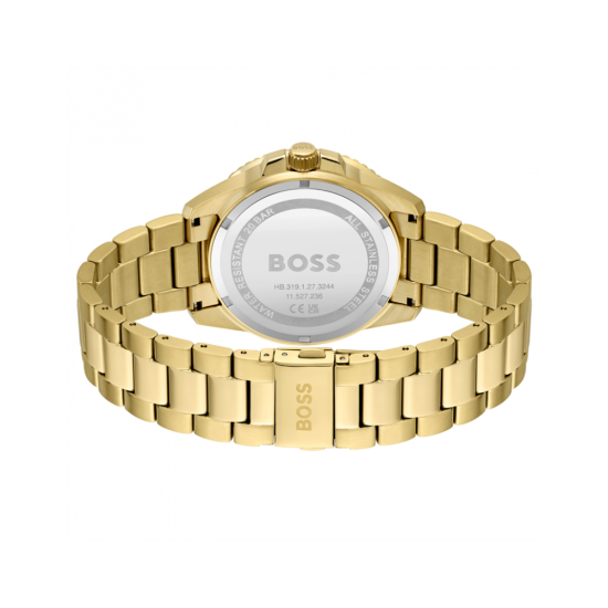 HUGO BOSS GGDBL HPH "ACE" 200m WD ZW. WIJZERPLAAT EN ZW.DUIKRING - 1006550