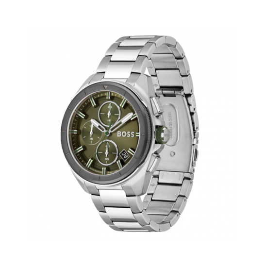 HUGO BOSS "VOLANTE" HPH ST-ST CHRONO GROENE WPL - 1006430