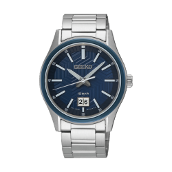 SEIKO HPH ST-ST BLAUWE WPL DUBBEL DATUM - 10067728