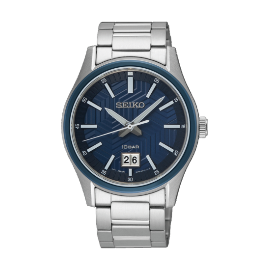 SEIKO HPH ST-ST BLAUWE WPL DUBBEL DATUM - 10067728