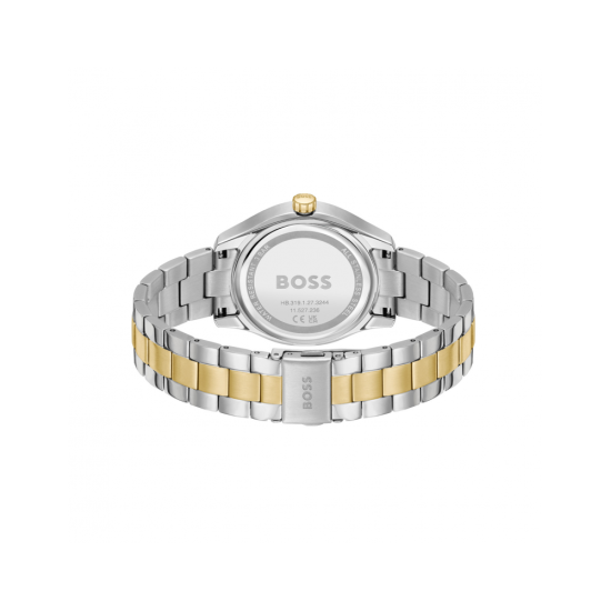 BOSS "LIDA" Dameshorloge BICOLOR GG-DBL. 38mm ZILV.WPL. - 10067878