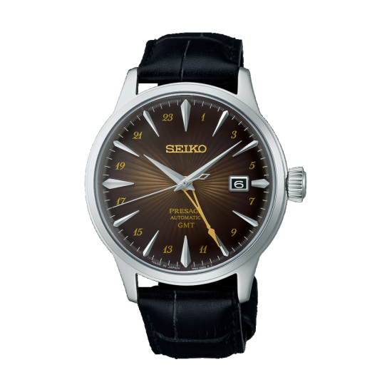 SEIKO "PRESAGE GMT" AUTOMATIC HPH ST-ST BRUINE WPL. - 10067870