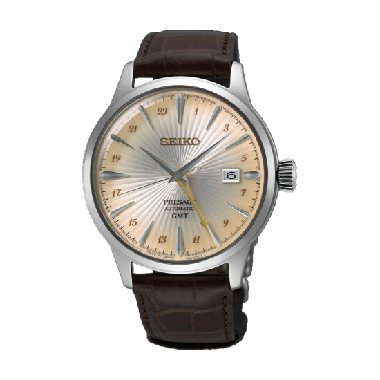 SEIKO "PRESAGE GMT COCTAIL" AUTOMATIC HPH ST-ST ZILV. WPL. - 10067871