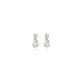 14k GG OORSTEKERS MET PEAR SHAPE EN BRILJANT GESLEPEN LG DIAMANT 1.25ct (2x 0.625ct) H-SI PEAR SHAPE EN BRILJANT GESLEPEN - 10068965